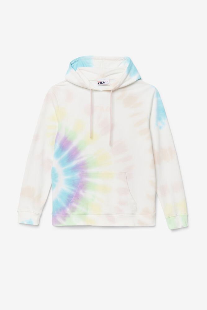 Fila Hoodie Womens White Aerolynn Tie Dye - Ireland 78304-UAHT